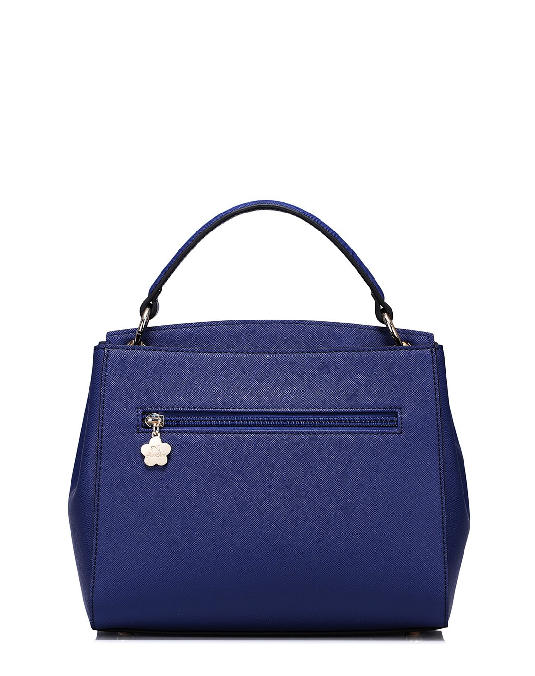 【双口袋设计】实用百搭手提斜挎贝壳包宝石蓝