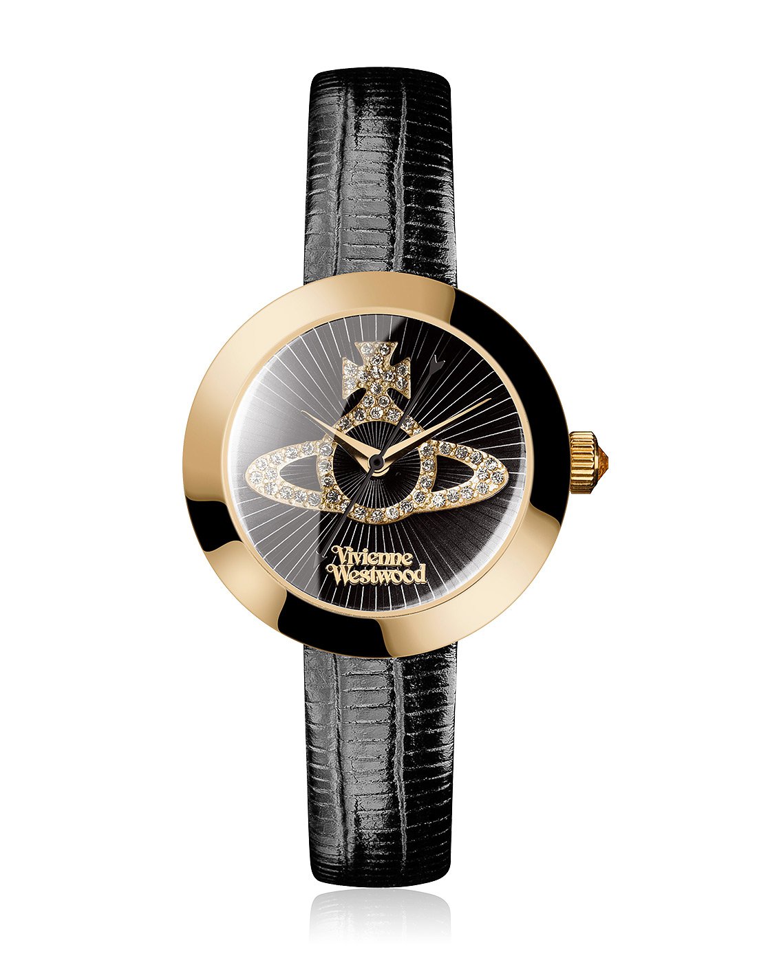 vivienne westwood英国薇薇安正品手表镶钻手表女士石英手表真皮表带