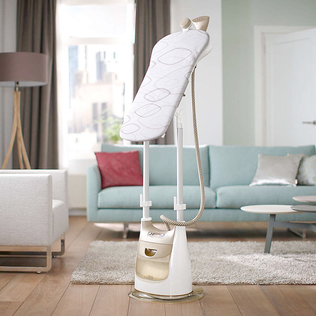 飞利浦gc618大功率双杆带熨衣板衣服蒸汽电熨斗家用熨烫机 蒸汽挂烫机