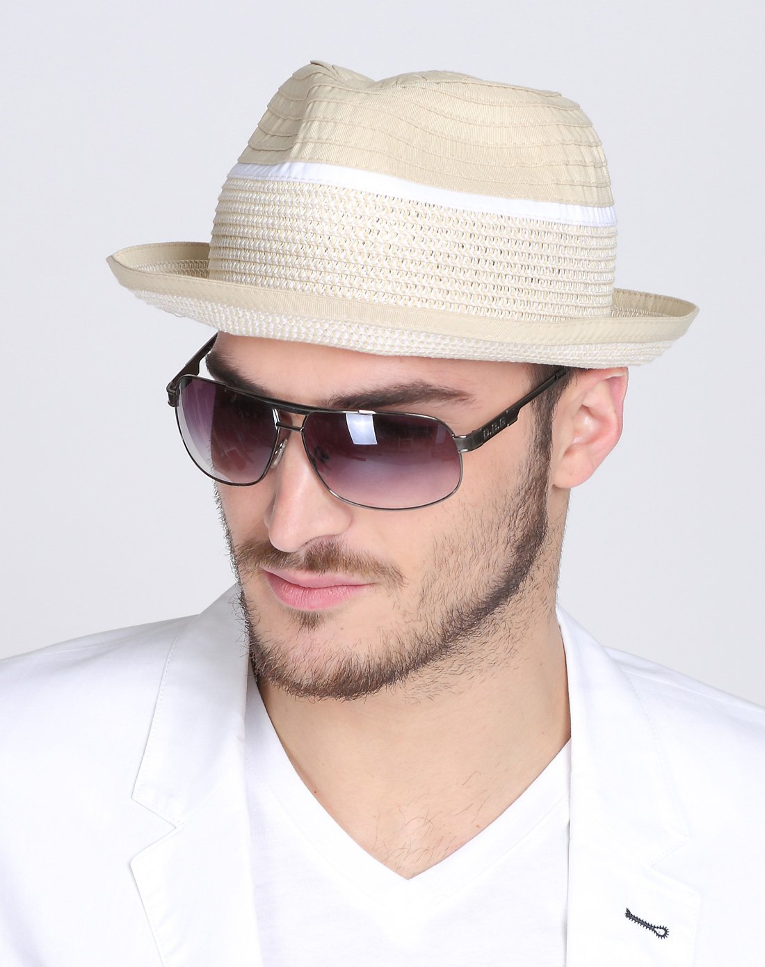 vec帽子丝巾专场vec 男士英伦爵士帽遮阳小礼帽蓝色vm-543-19_唯品会