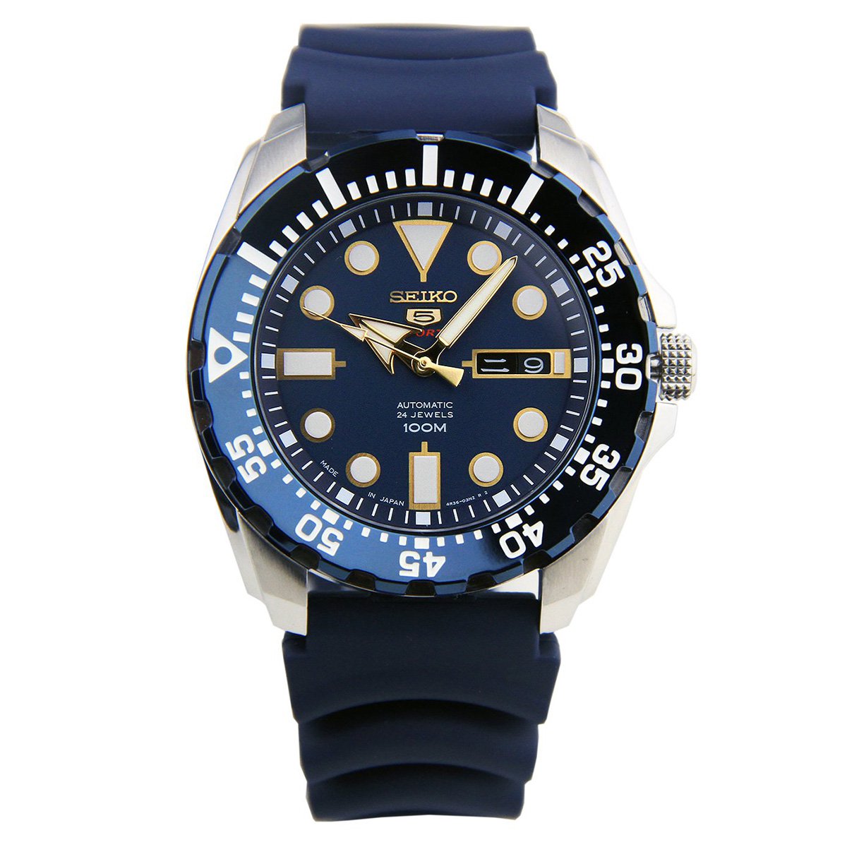 精工5号水鬼自动机械运动潜水男士手表 送礼