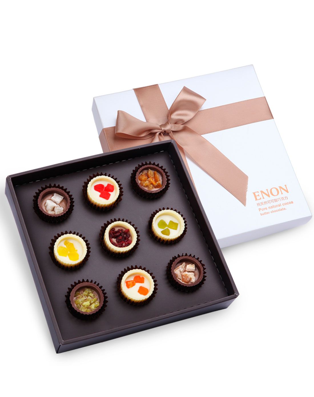 怡浓(enon)纯脂巧克力礼盒 心与 120g