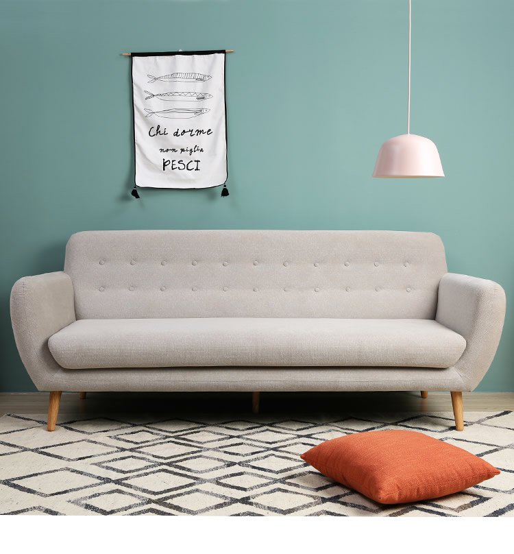 北欧懒人沙发床小户型单人沙发布艺沙发