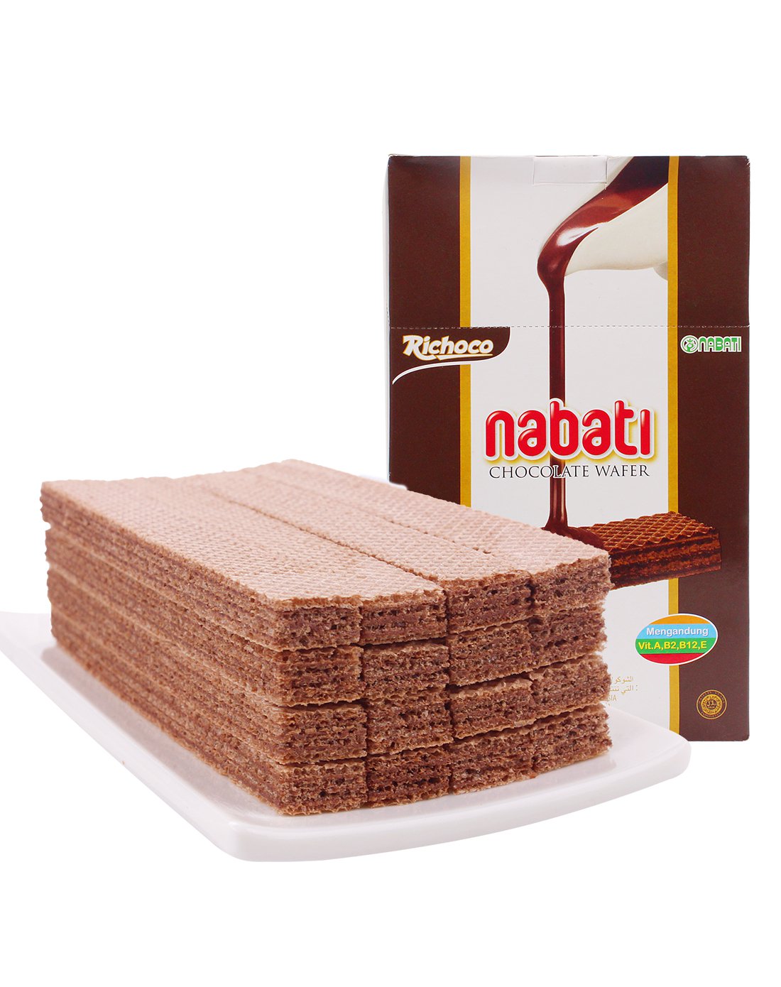 纳宝帝巧克力味威化饼干200克*3