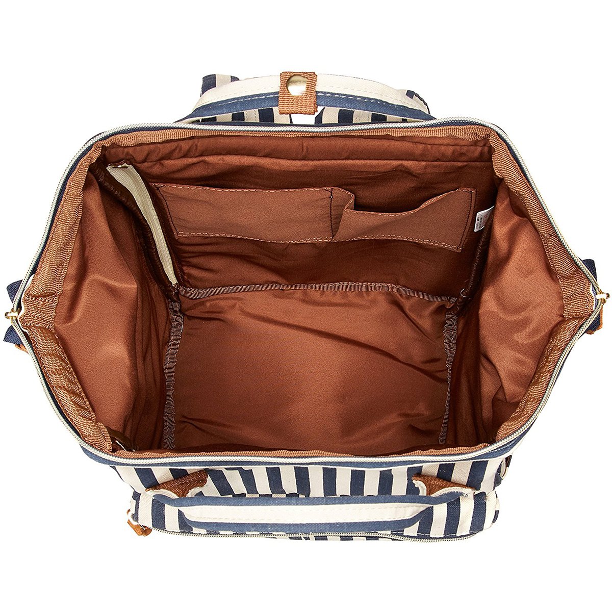 日本anello双肩包专场 竖条纹休闲时尚大容量 双肩包