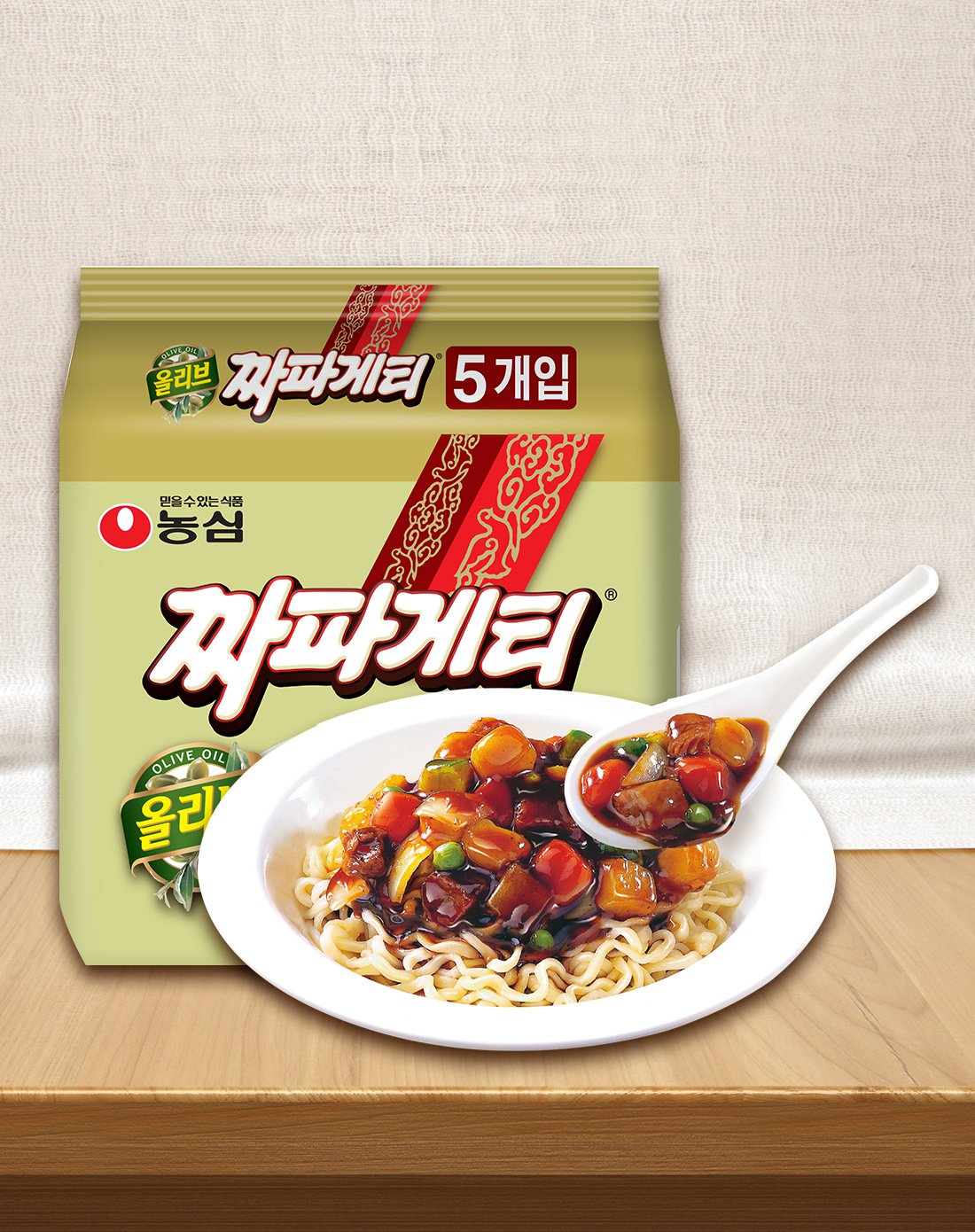 农心四川炸酱面多连包 137g*5袋