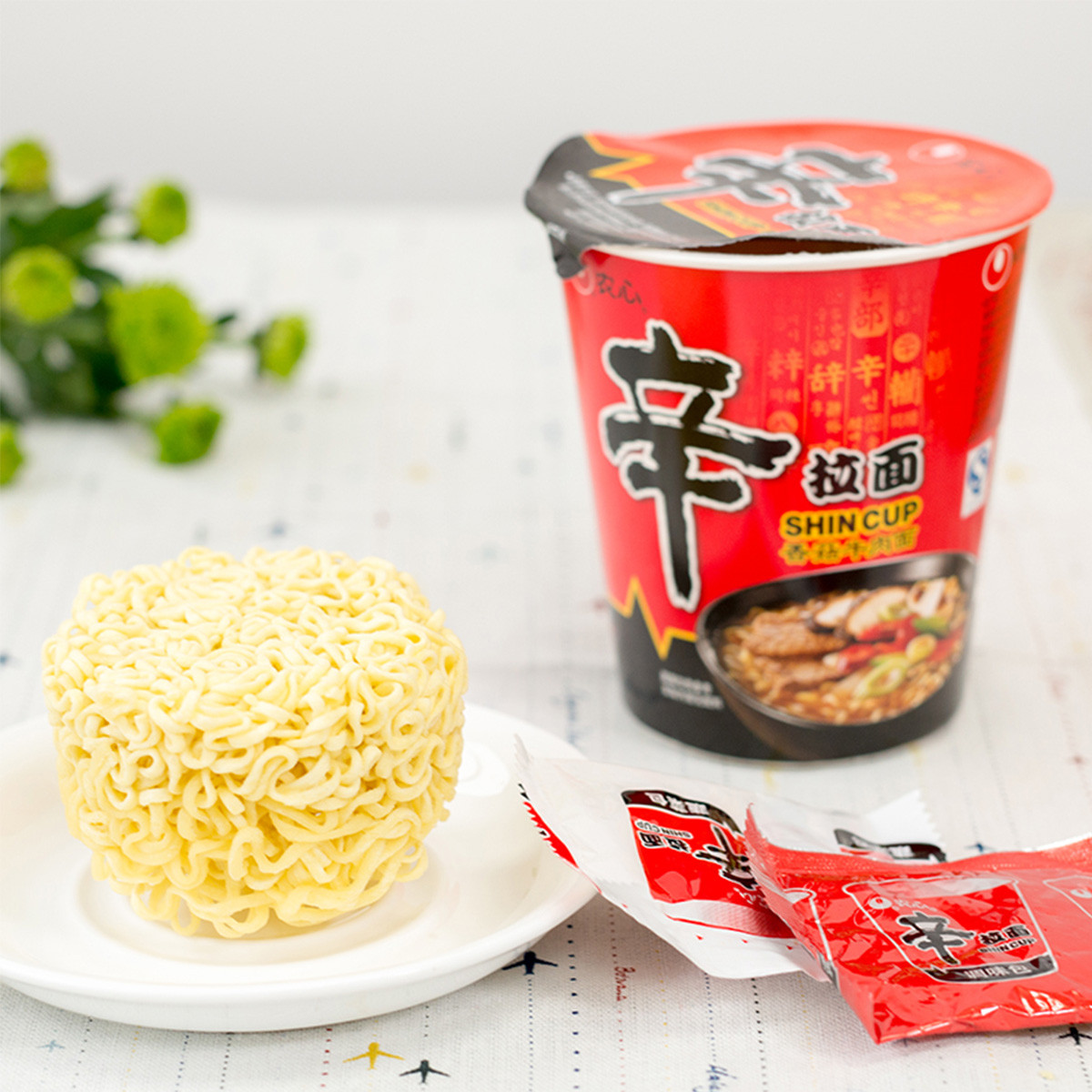 辛拉面 香菇牛肉味65g*6杯 方便面泡面煮面杯面 方便速食