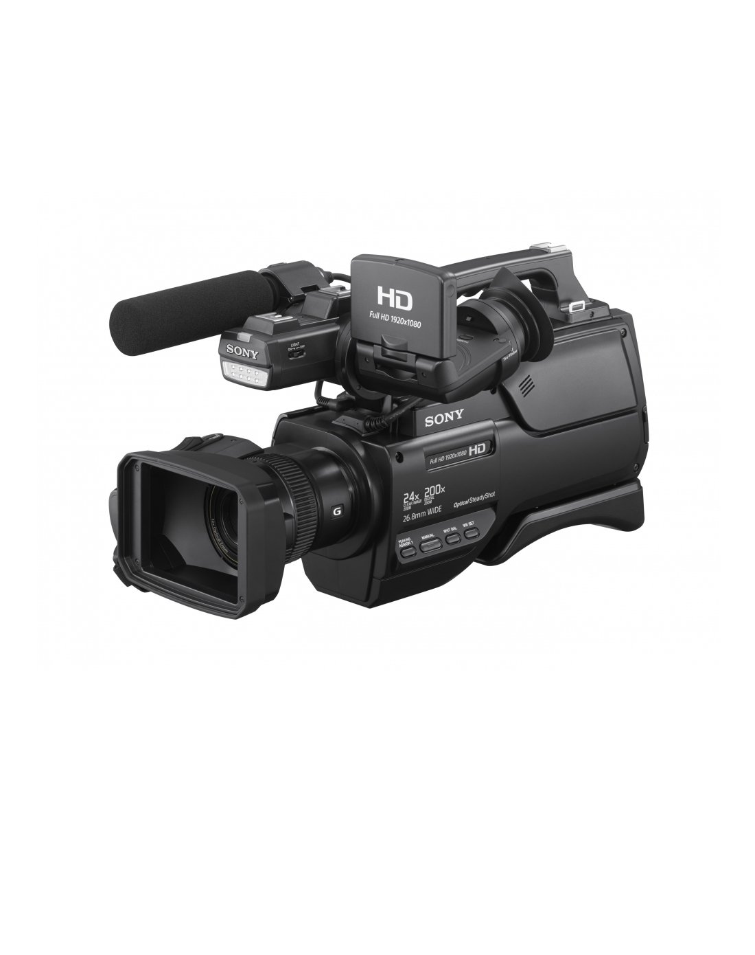 索尼hxr-mc-2500肩扛专业摄像机 黑色 64g套装