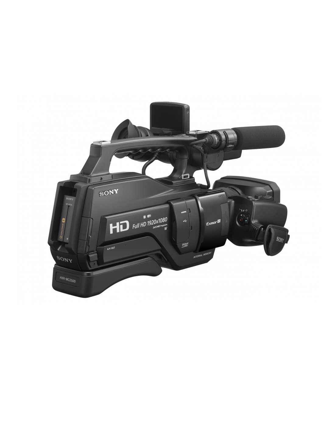 索尼hxr-mc-2500肩扛专业摄像机 黑色 64g套装