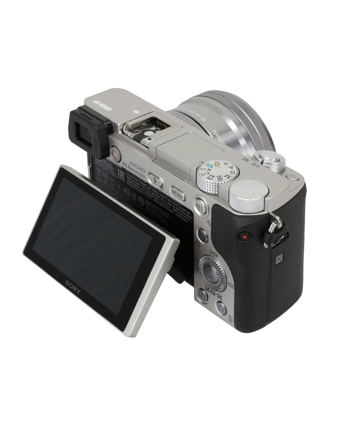 索尼a6000l(含16-50&55-210)长焦双镜头微单相机 银色 32g套装 4k高清