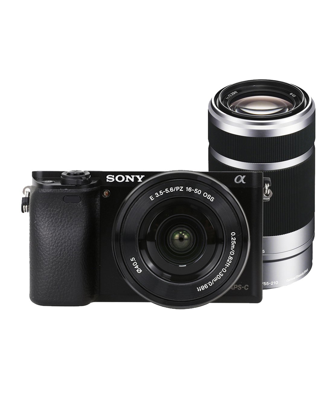 索尼a6000l(含16-50&55-210)长焦双镜头微单相机 黑色 4k高清视频&