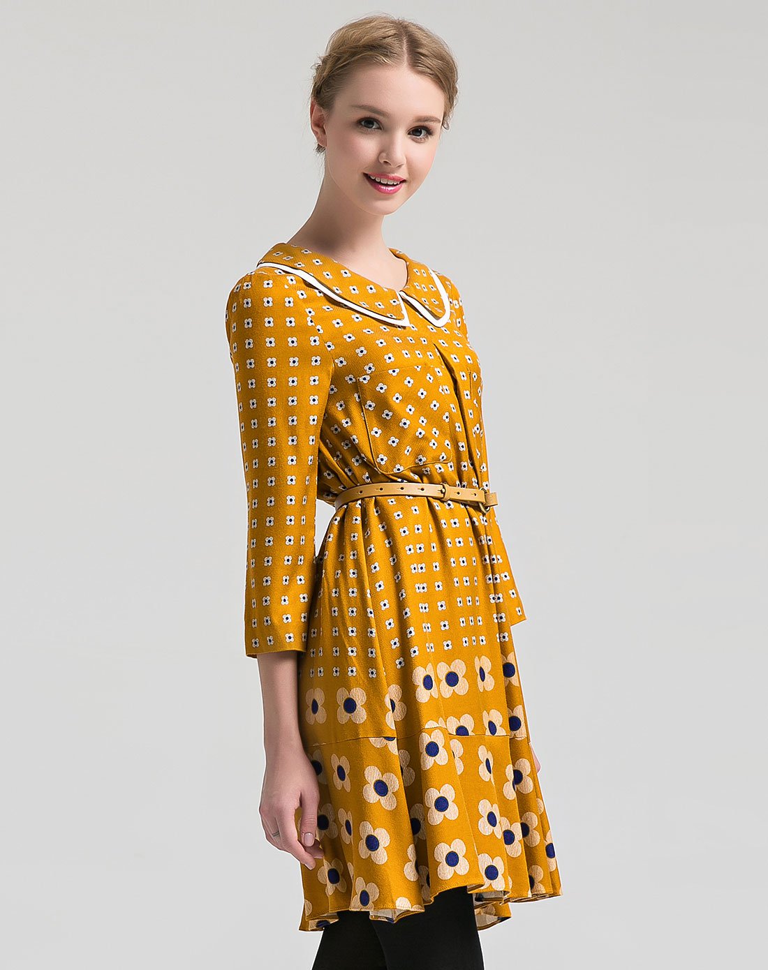 su 玛丝菲尔素品牌女装 冬季新款宽松休闲连衣裙