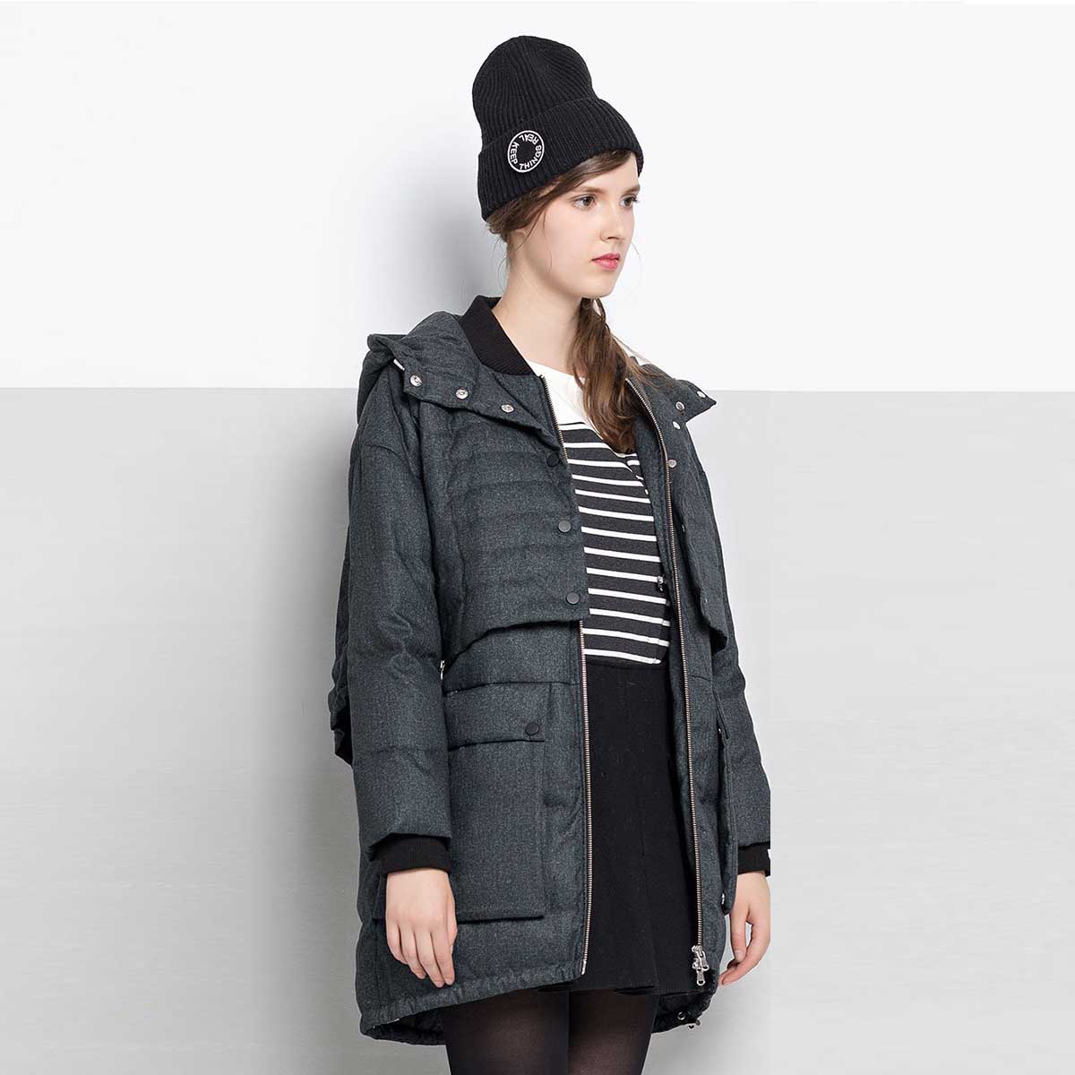 玛丝菲尔素女装冬季上新款年轻时尚羽绒服外套