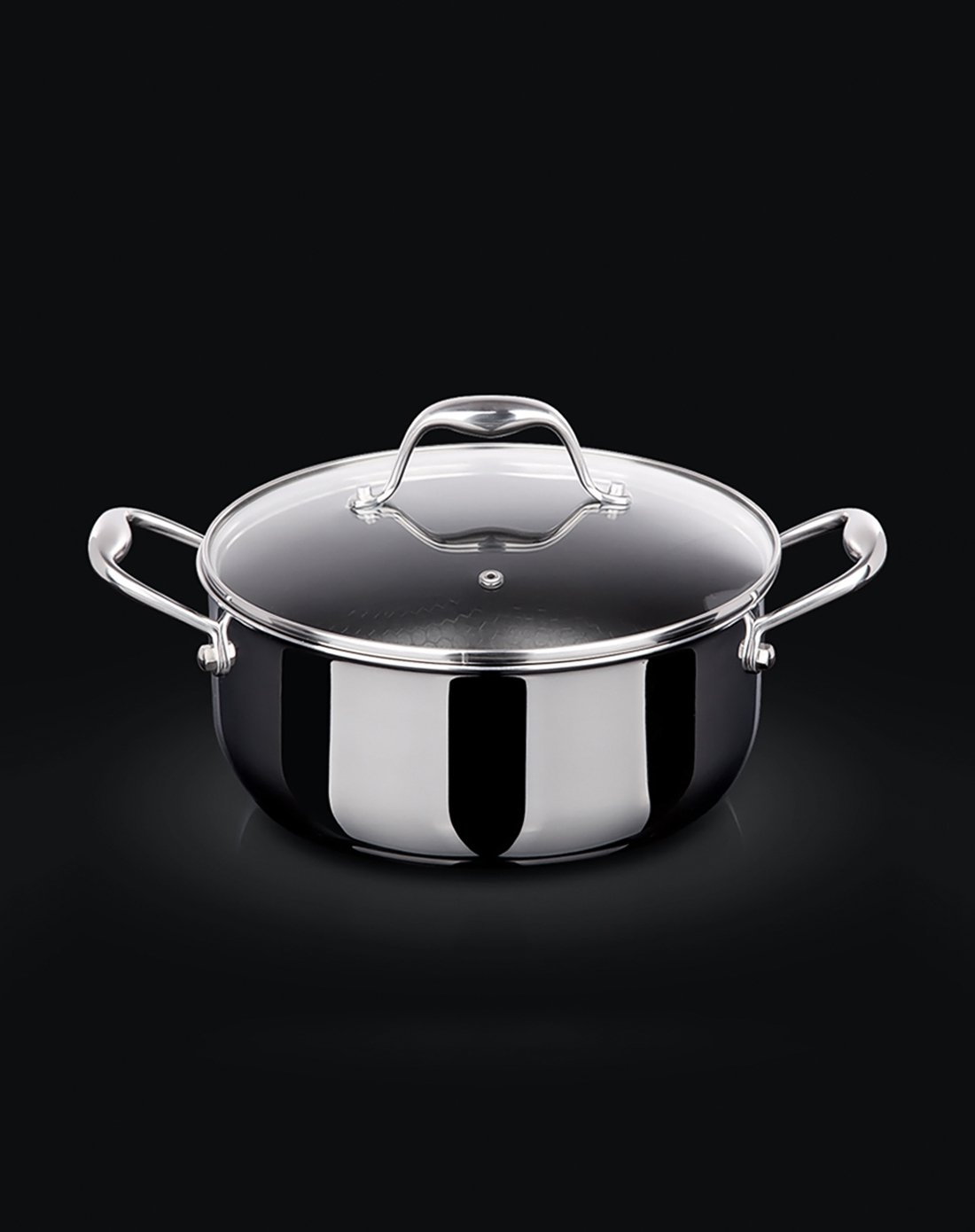 不锈钢汤锅不粘锅无涂层锅炖煮锅煲汤锅