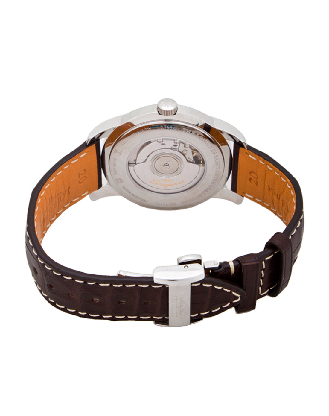 浪琴longines-索伊米亚系列银色精钢表带机械男表