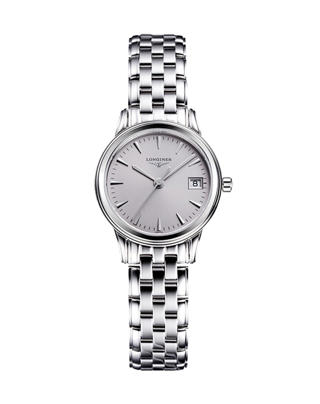 浪琴longines-军旗系列日历显示石英女表