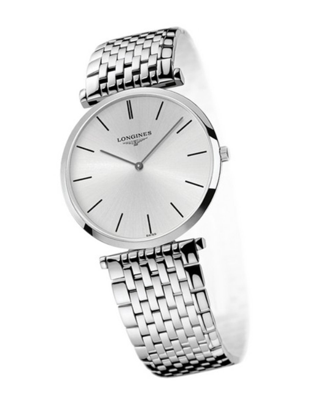 浪琴longines-嘉岚系列条状刻度石英男表银色