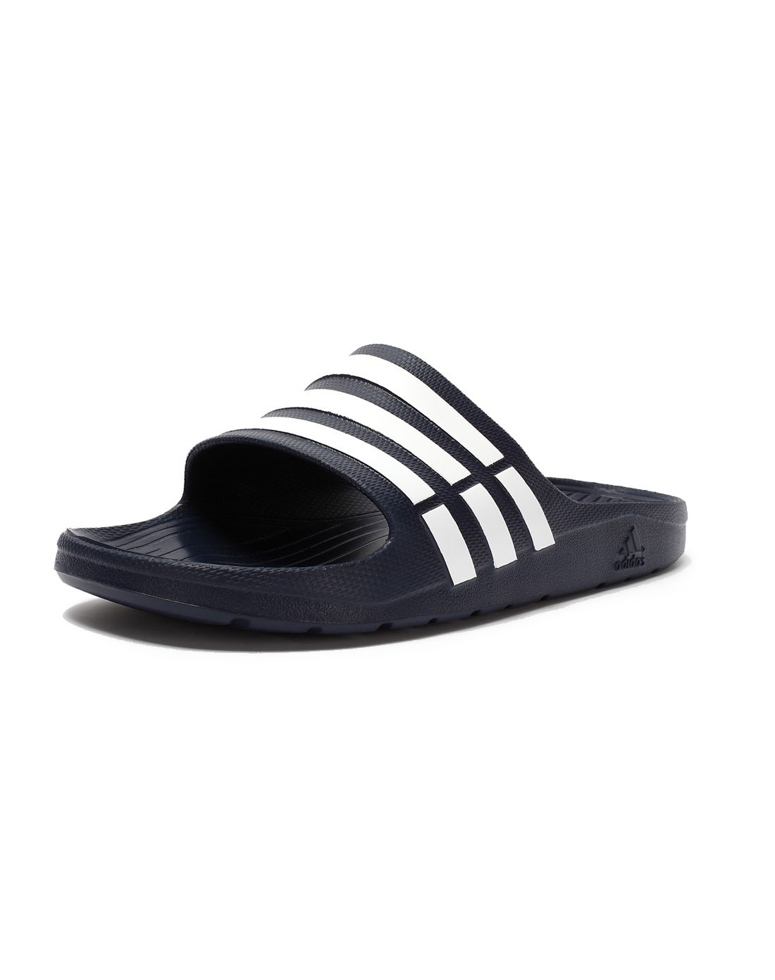 阿迪达斯 adidas duramo slide 男子蓝色配白色凉鞋拖鞋