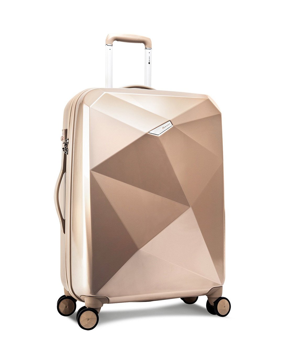 时尚钻石工艺拉杆箱28寸玫瑰金