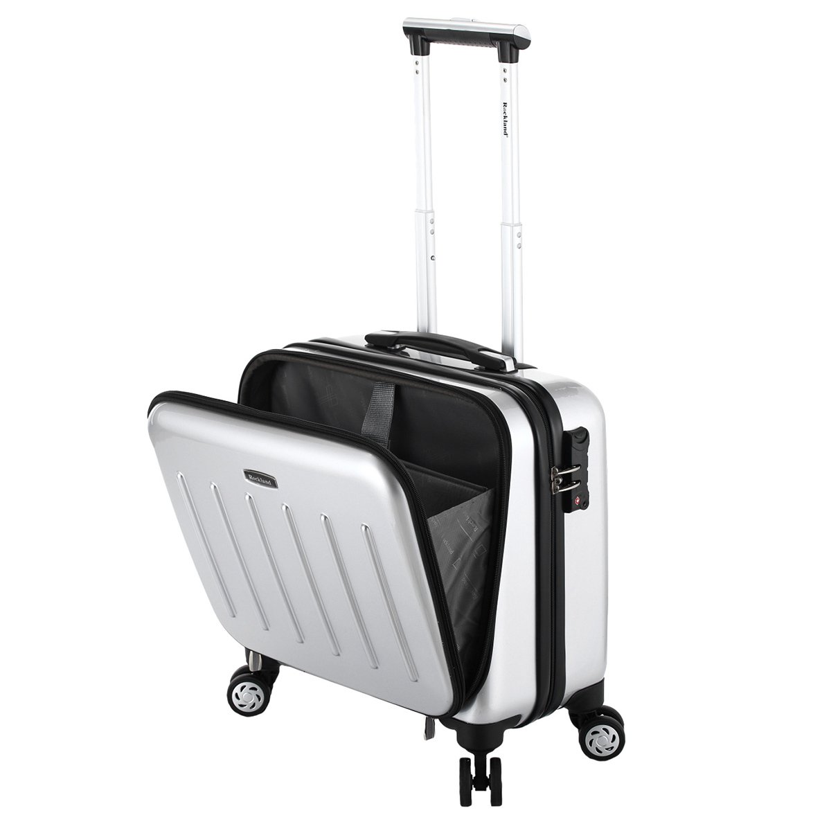 前置口袋拉杆箱 商务出差便捷行李箱拉杆箱 静音飞机轮手提登机箱 16