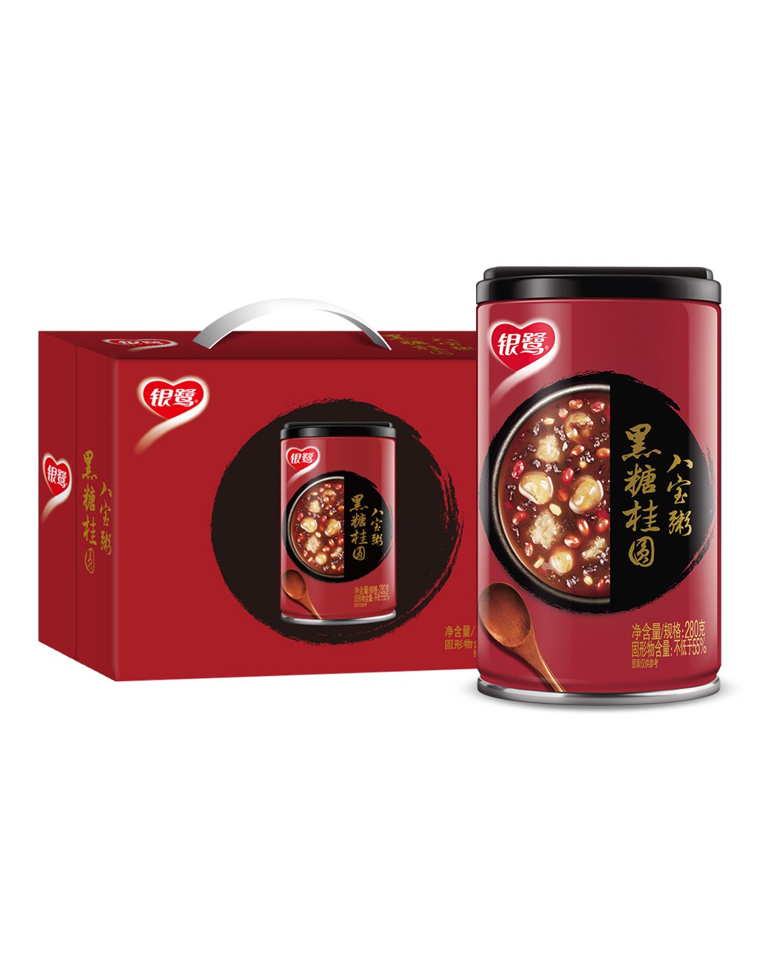 【唯品会】 银鹭银鹭 黑糖桂圆 八宝粥 280g12罐 整箱装6926892562102