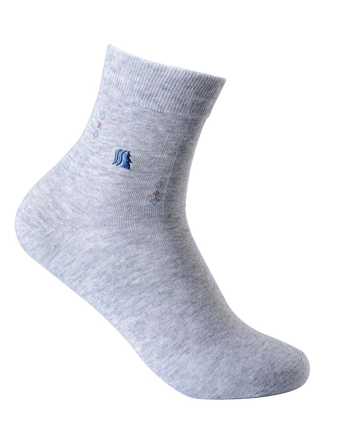 男士棉质商务袜四双盒装男袜混色