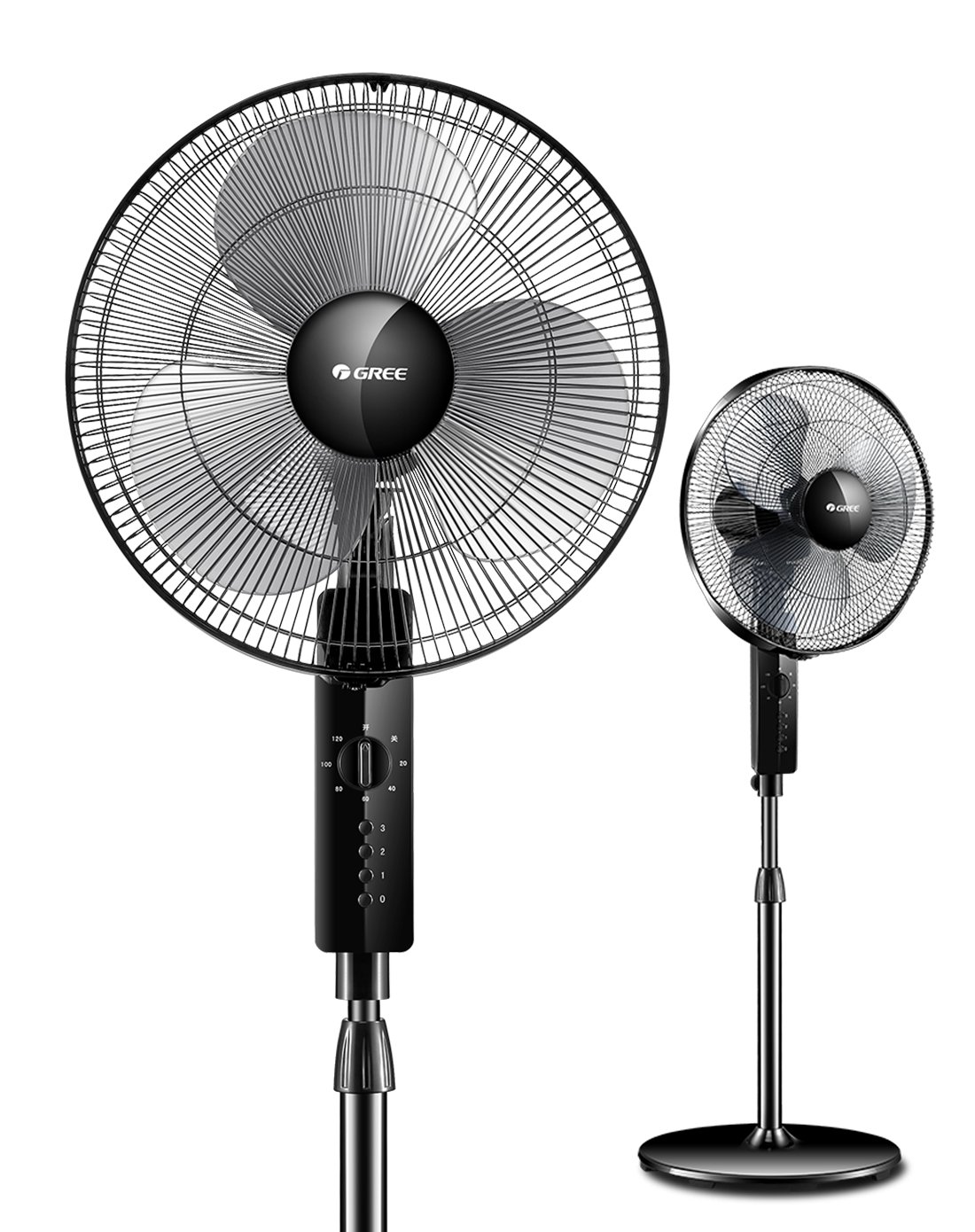 广角送风 三叶3档机械落地扇fd-4012-wg