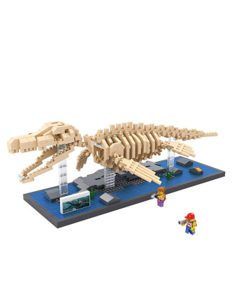 loz新款恐龙化石骨益智拼插积木沧龙