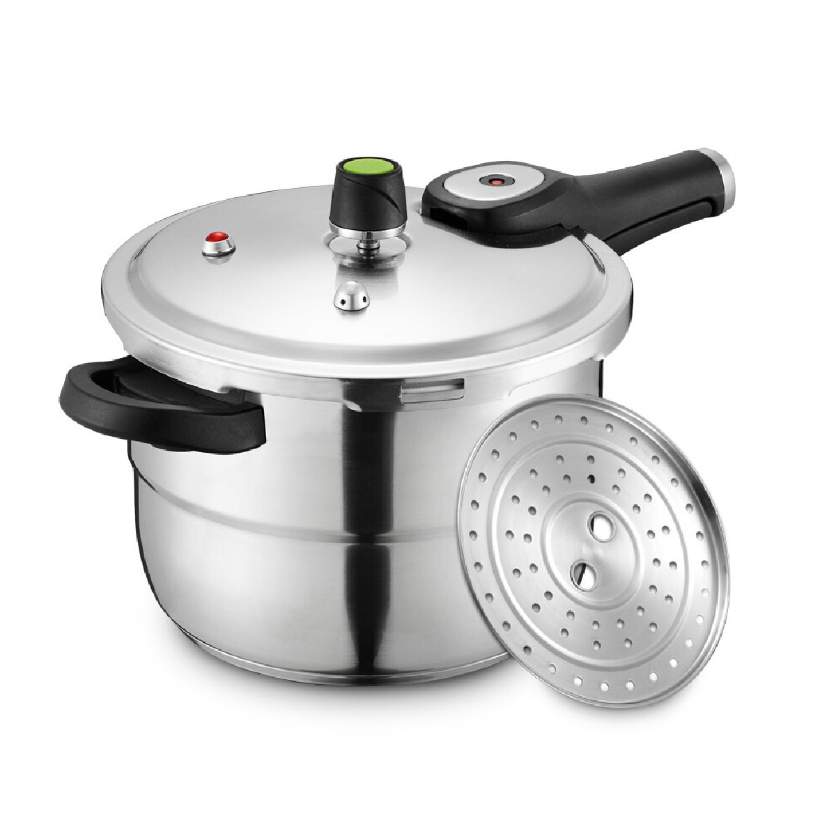 22cm六保险不锈钢t型压力锅通用高压锅