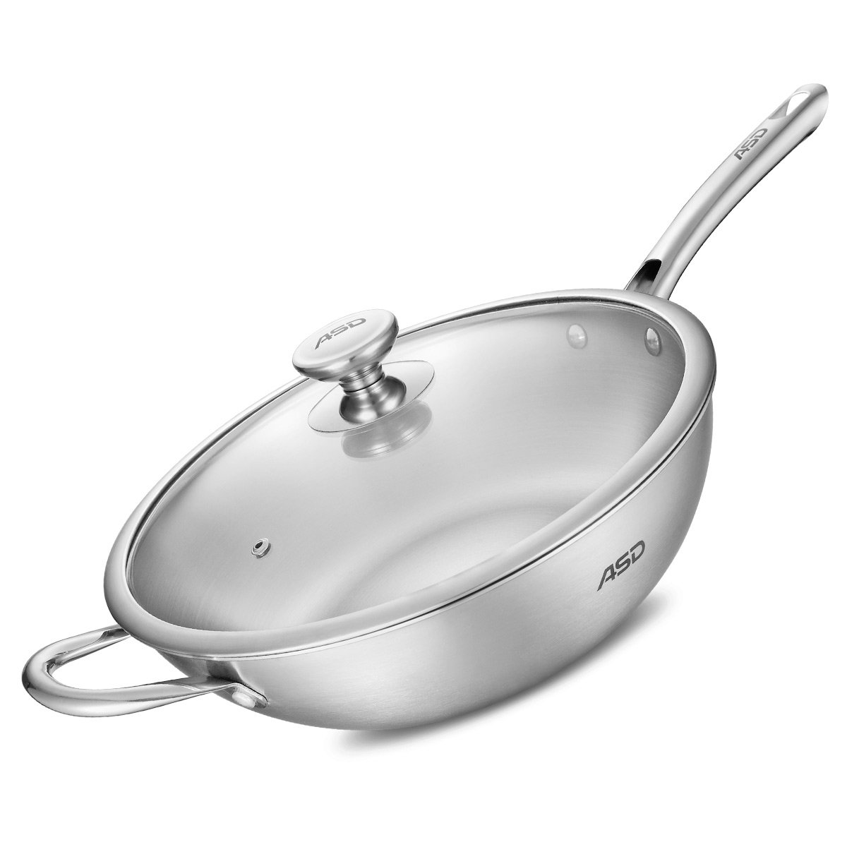 32cm三层304不锈钢炒锅