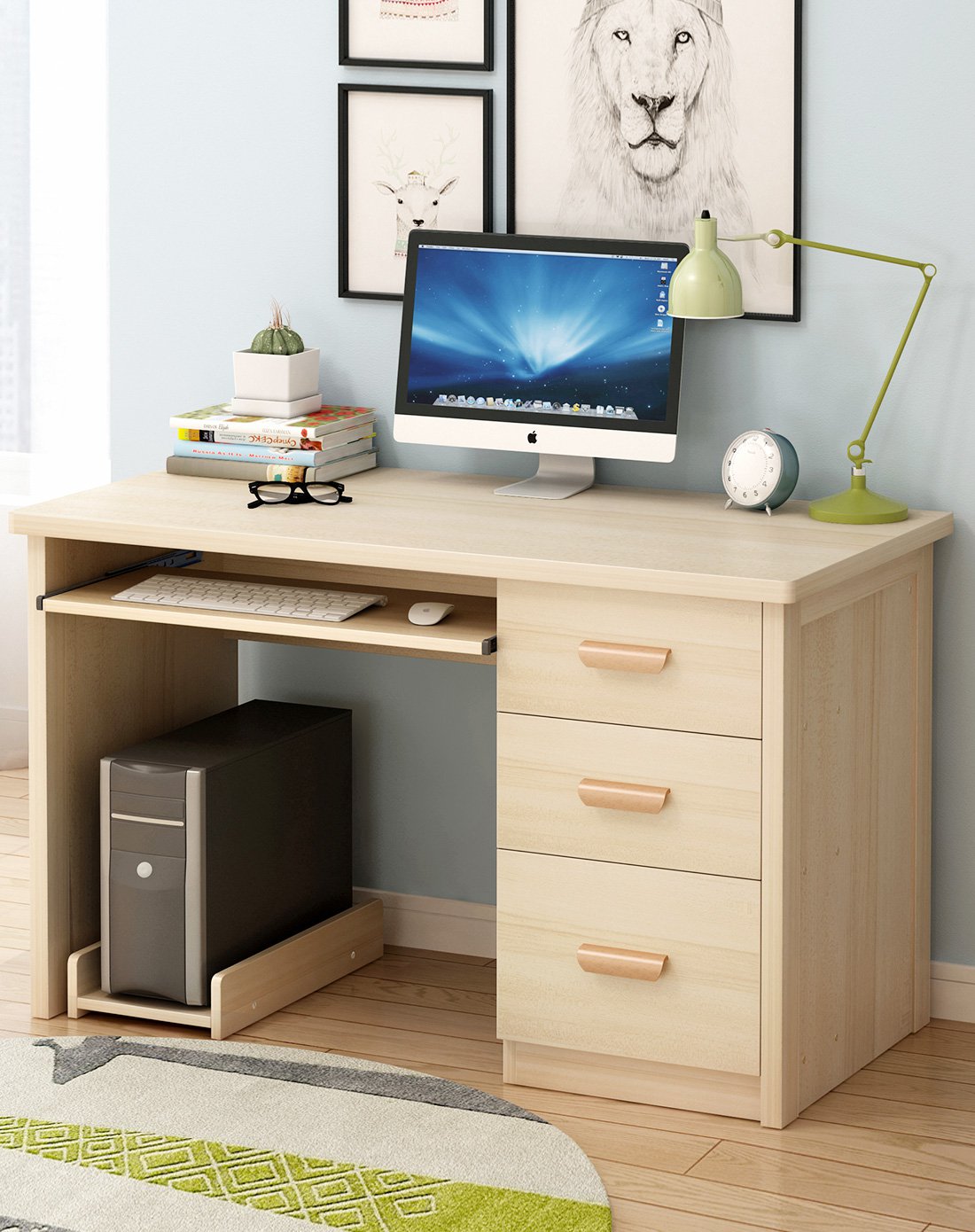 简约电脑桌电脑台式桌家用学生桌书桌办公桌