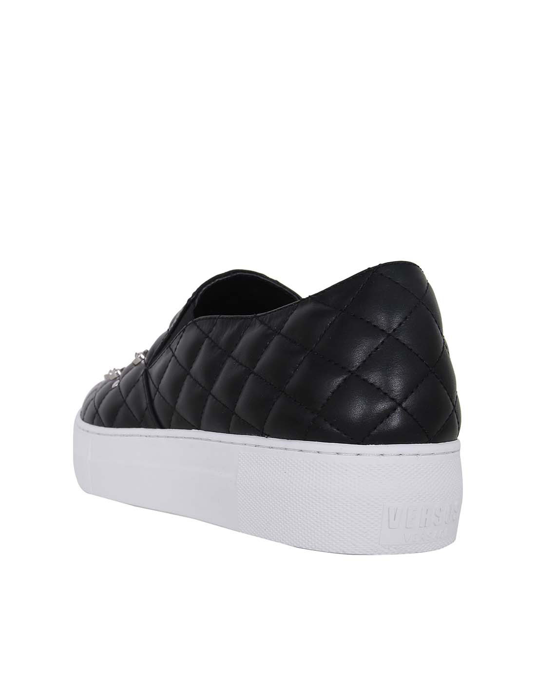 verusus/范瑟丝/女款黑色休闲鞋低帮黑色