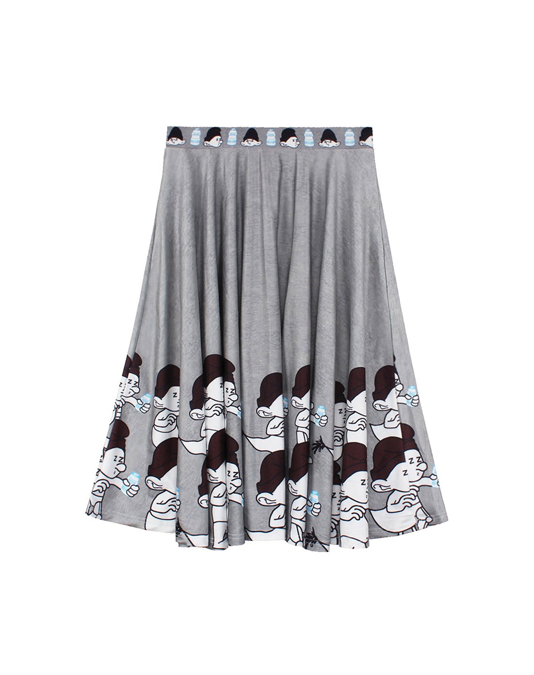 精灵潮流印花半截裙