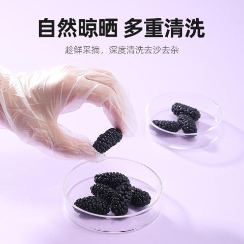 杞里香 手选大果黑桑葚干500g头茬桑葚子干货桑椹果干桑椹子 图片 6