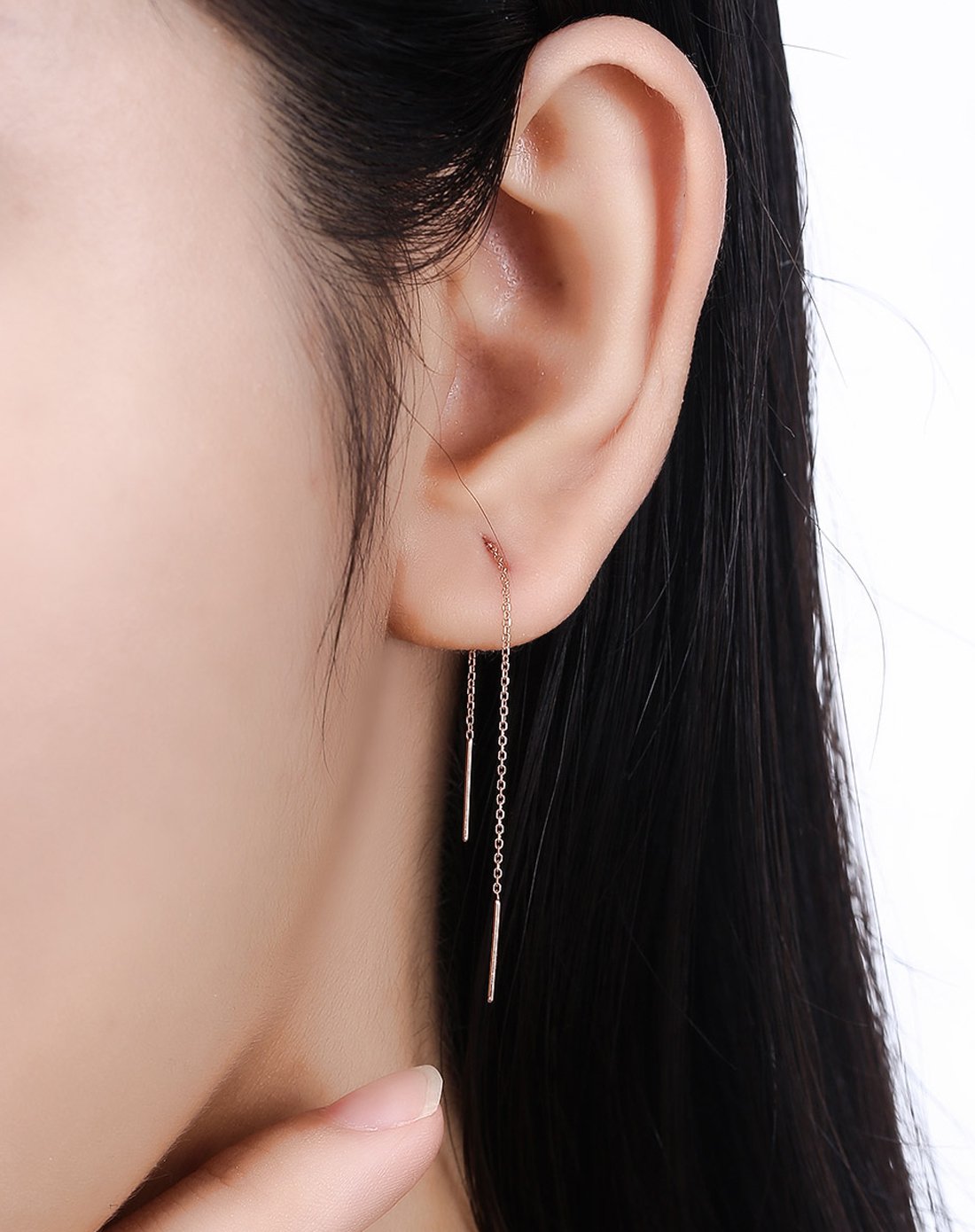 18k金气质优雅耳线