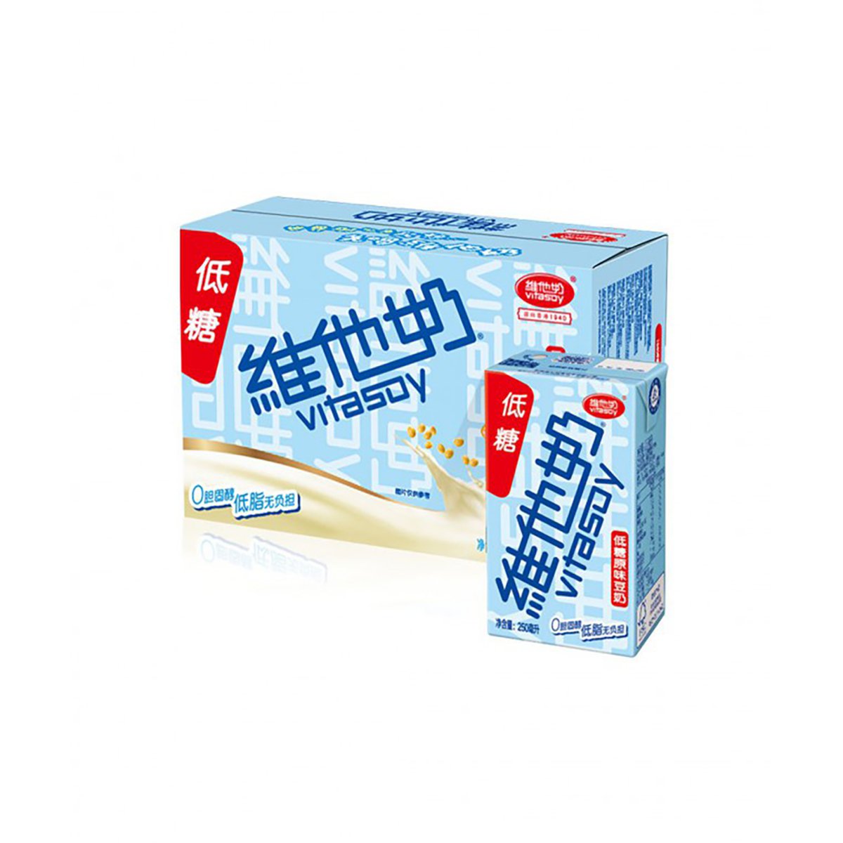 vitasoy维他奶低糖原味豆奶 250ml*16盒 整箱