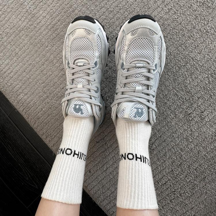 骆驼 【漫游】复古慢跑鞋女鞋运动鞋女春秋银色老爹鞋缓震百搭休闲鞋