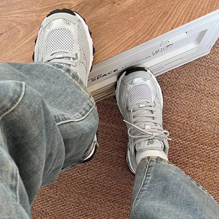 骆驼 【漫游】复古慢跑鞋女鞋运动鞋女春秋银色老爹鞋缓震百搭休闲鞋