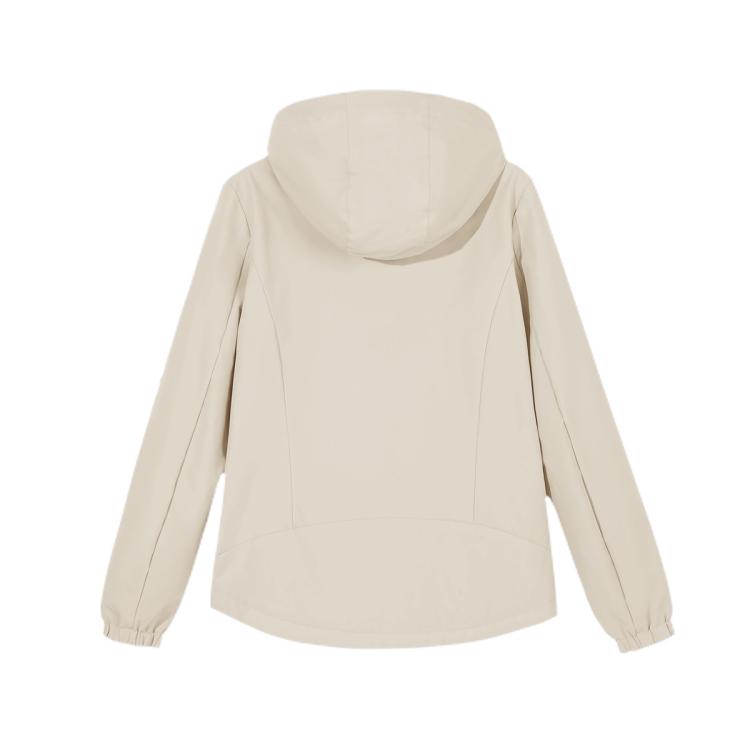 骆驼 【轻量舒适】运动外套女梭织防风衣女春秋连帽风衣户外夹克外套