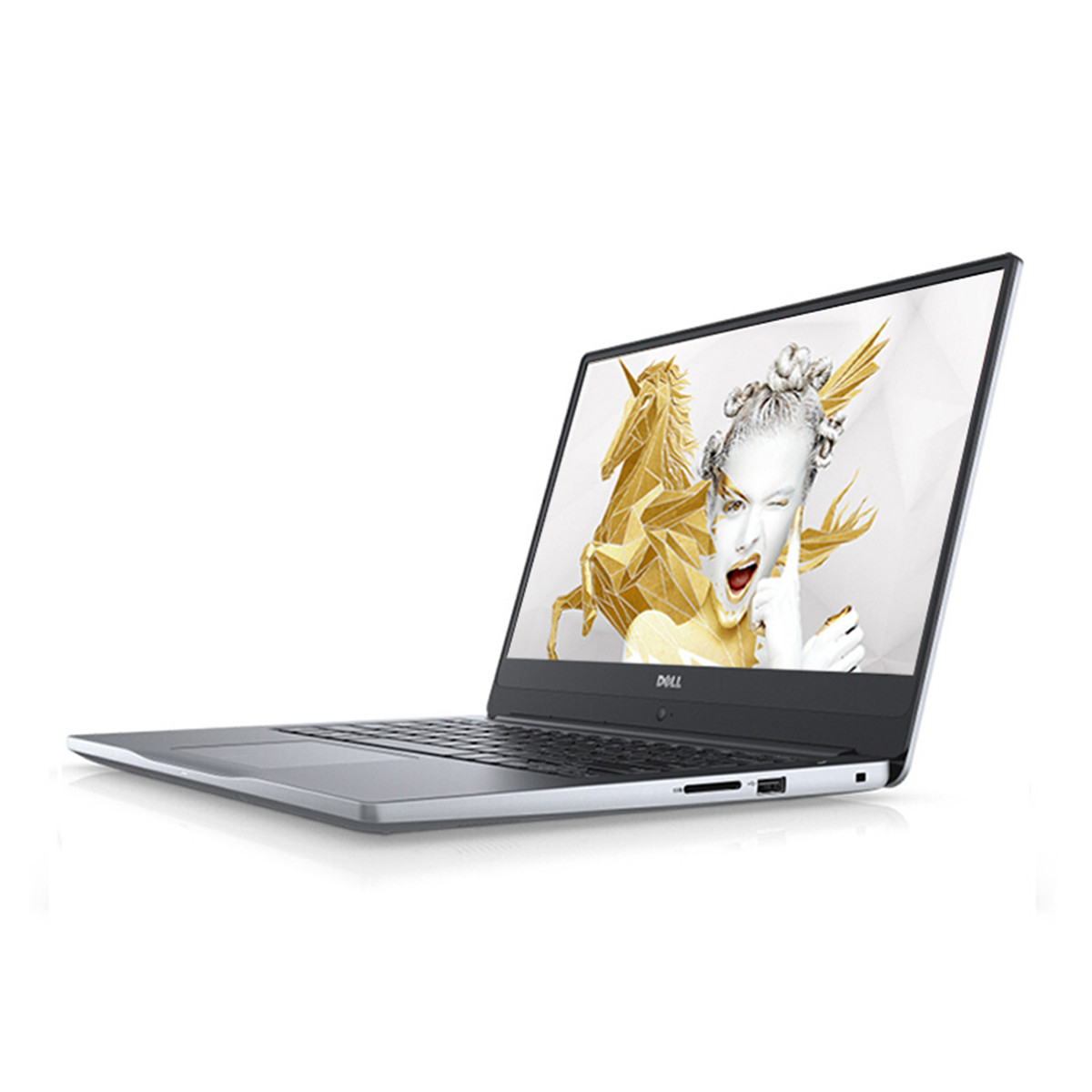 戴尔dell ins 14-7472-r3525s 银色 金属微边轻薄本