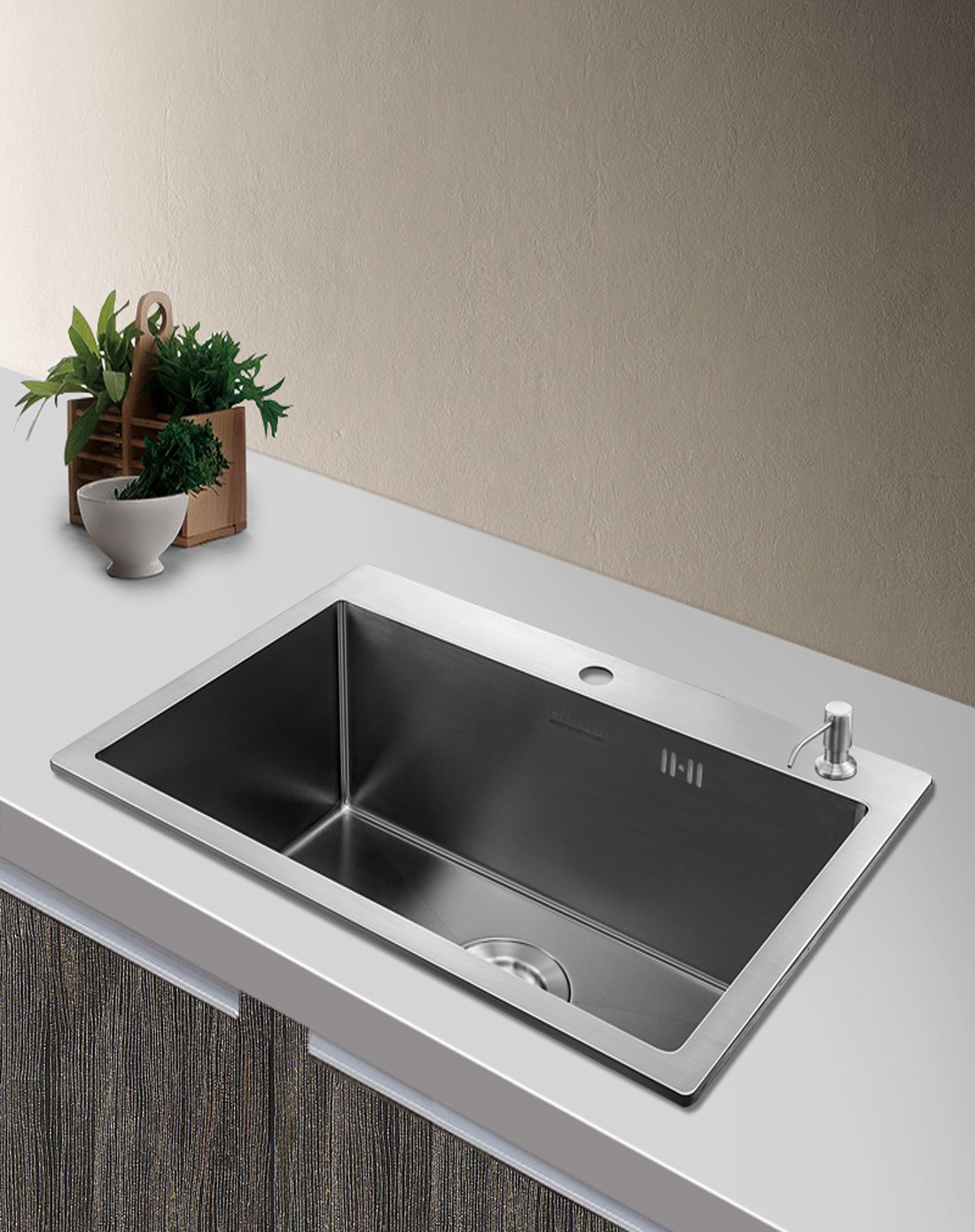 悍高加厚680*480*220手工大单槽 厨房洗碗池洗菜盆