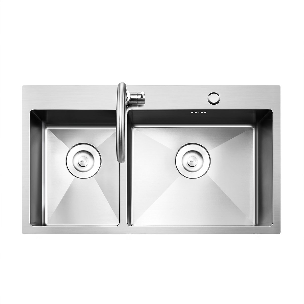 悍高770*455*215手工加厚304不锈钢厨房洗菜盆洗碗池双槽水槽