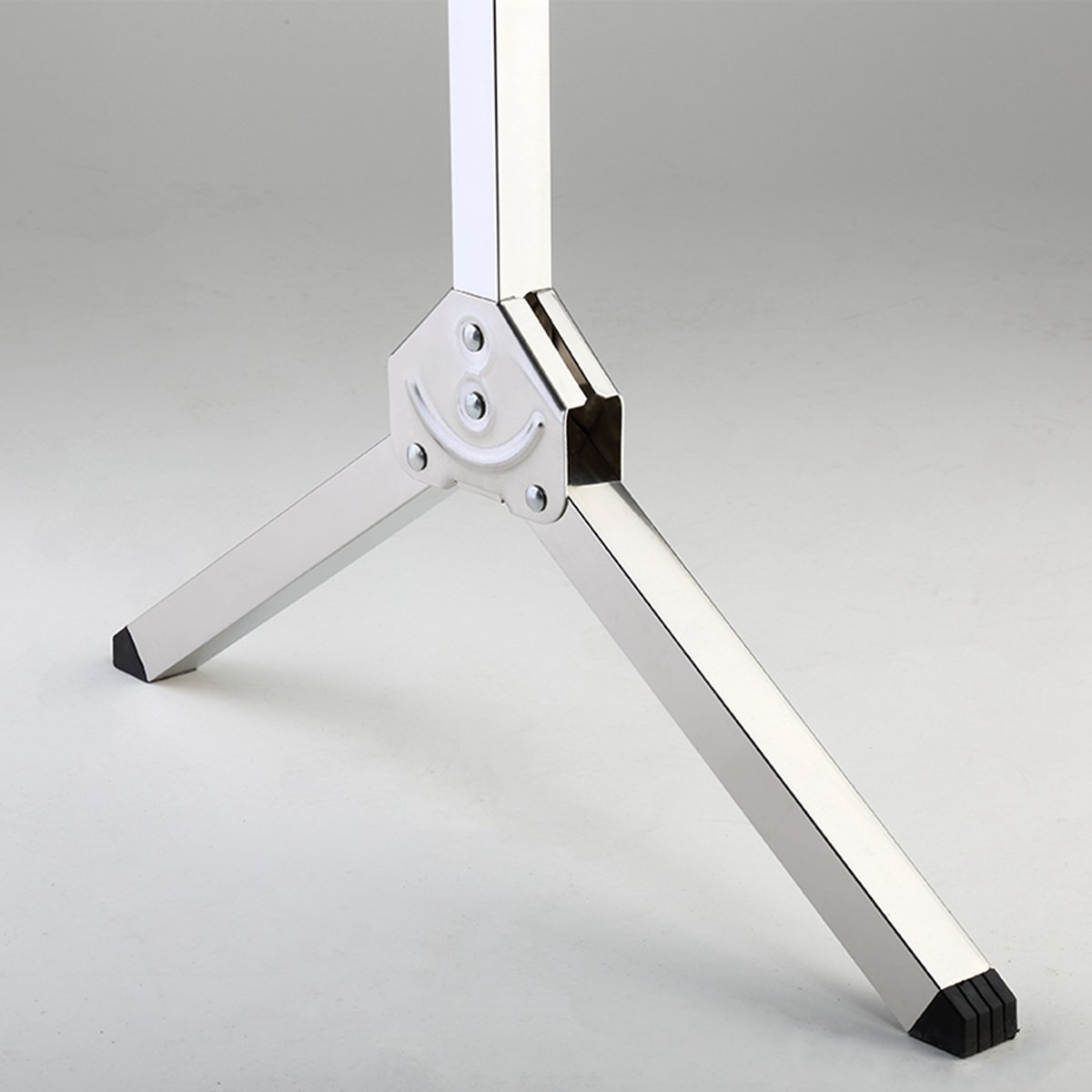 悍高不锈钢落地折叠伸缩地摊架 单杆式晒衣架