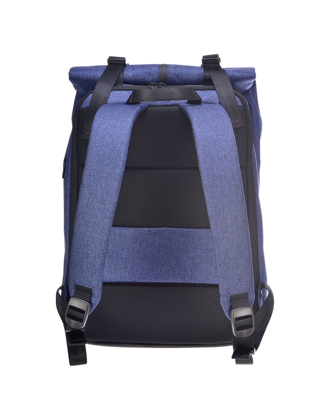 90分 户外休闲韩版潮人笔记本背包 防水卷边包 男士双肩包