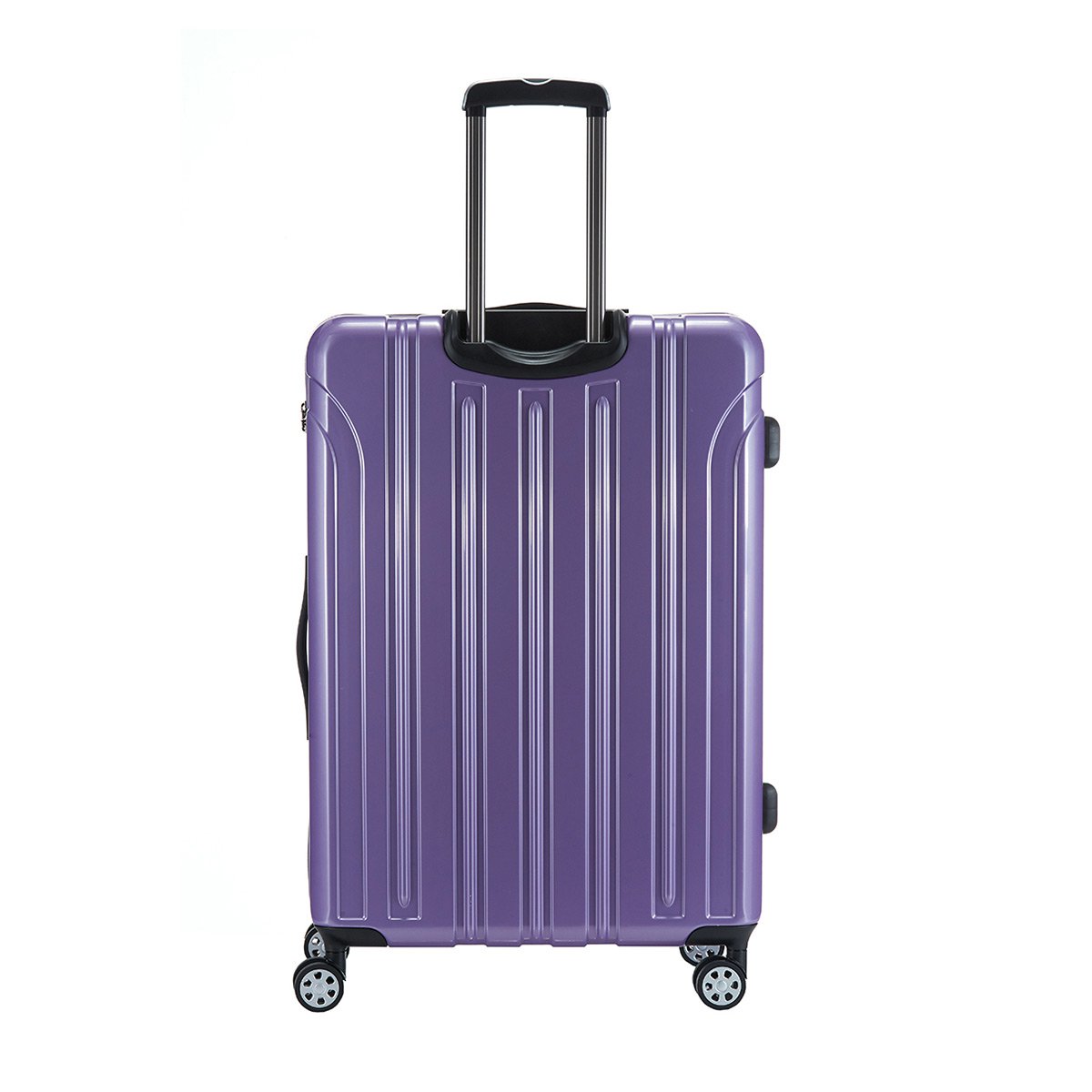 经典进口pc防摔抗压密码锁拉链万向轮竖纹男女通用拉杆箱28寸行李箱