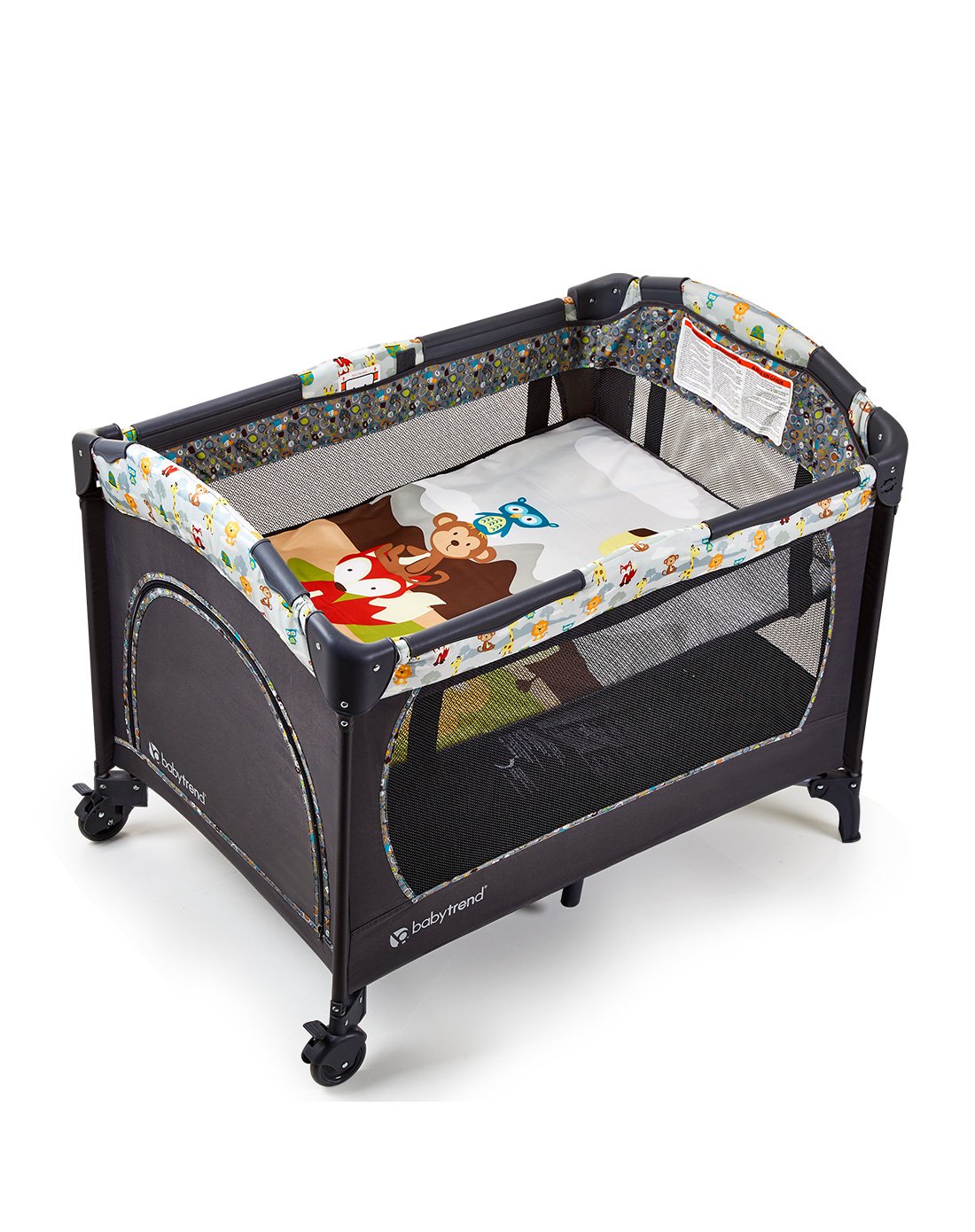 babytrend美国品牌婴儿床(t5)可折叠多功能便携式游戏床