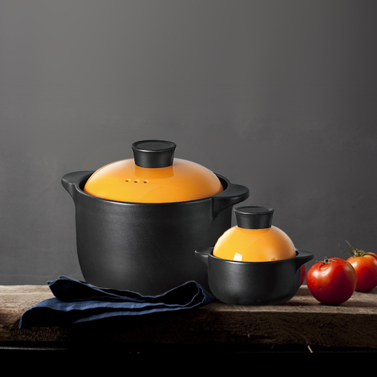 耐热锂辉石陶瓷两件锅组套装养生焖煮炖煲汤熬粥砂锅