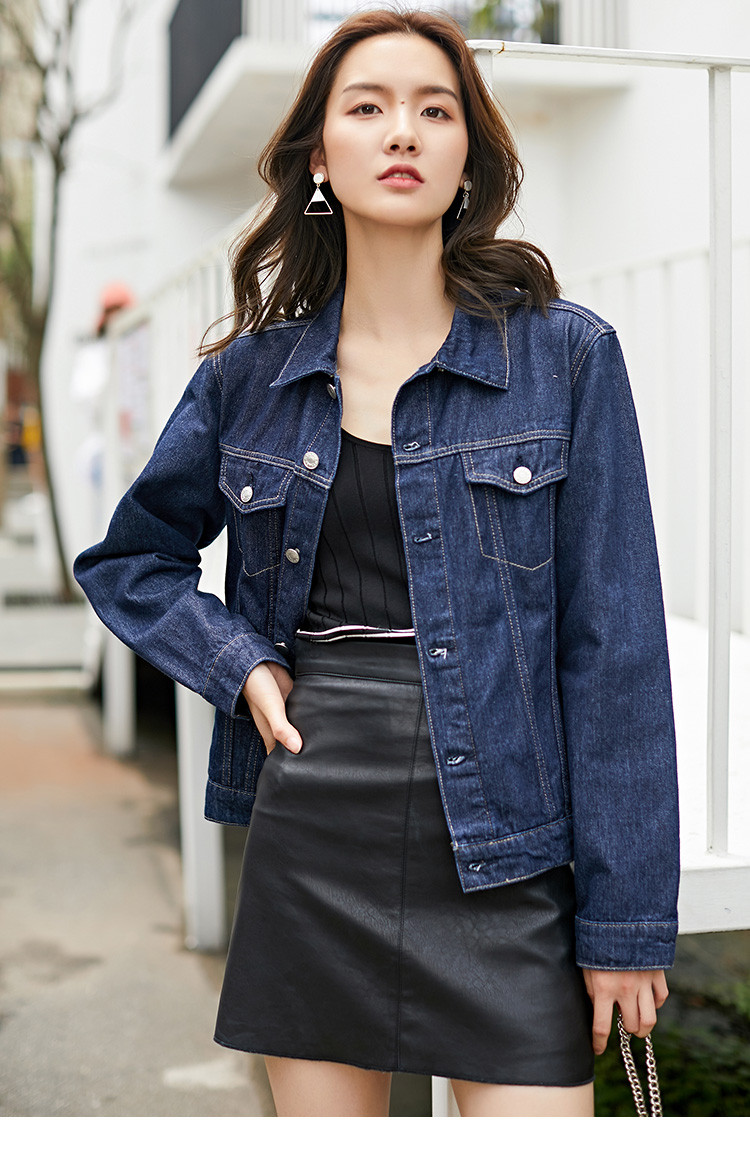【我家那闺女林允推荐】牛仔外套春季夹克女薄款工装牛仔衣