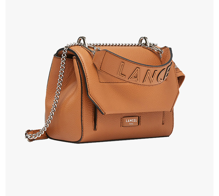 兰姿lancel 法国ninon系列 经典小号单肩斜挎包 链条牛皮革小方包