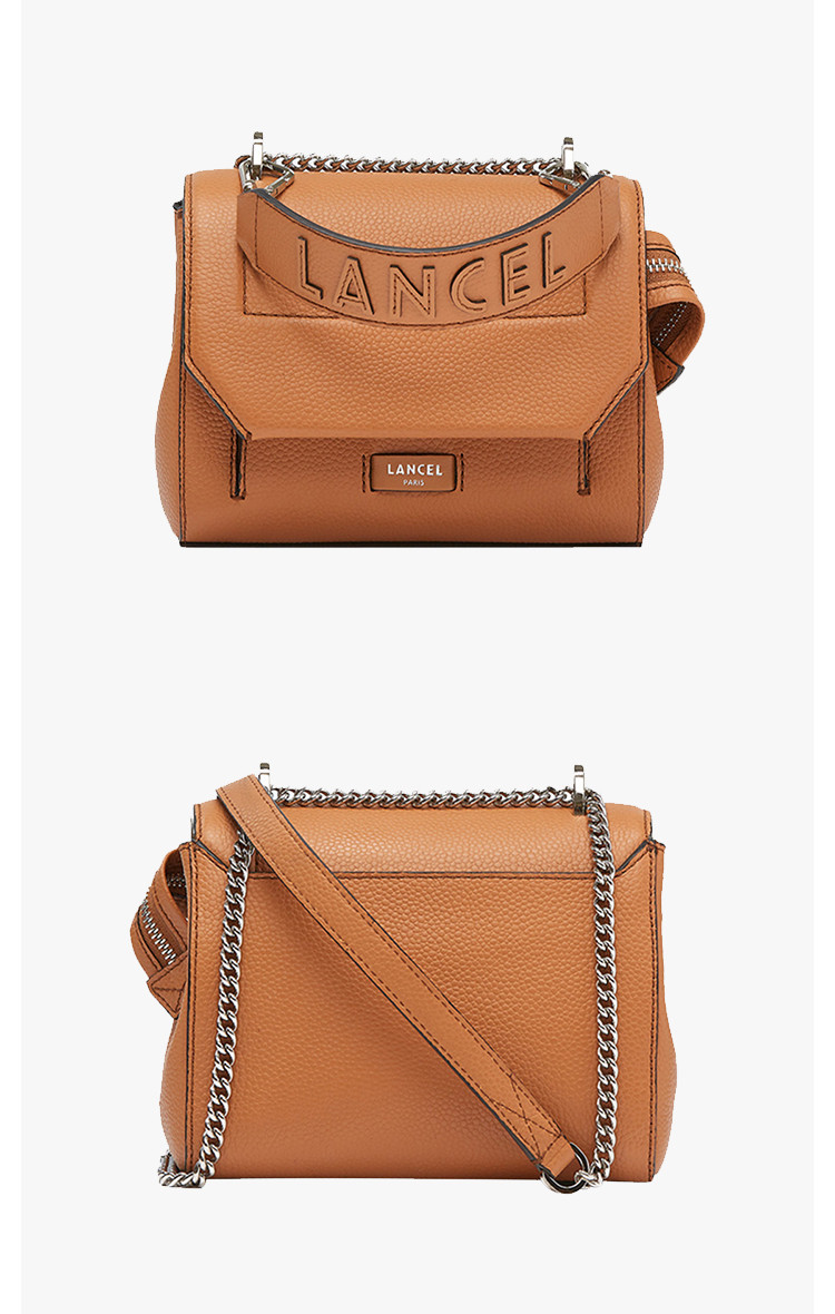 兰姿lancel 法国ninon系列 经典小号单肩斜挎包 链条牛皮革小方包
